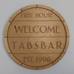 Personalised Wooden Barrel Pub Sign Custom Family Name Home Bar Decor - thumbnail 2