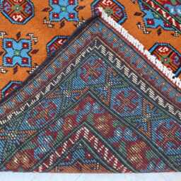 3'4x4'11 Ft Akhcha New Afghan Handmade Area Rug, High Pile Rug Turkmen Bokhara Rug Living Room Tribal Bedroom Office - thumbnail 4