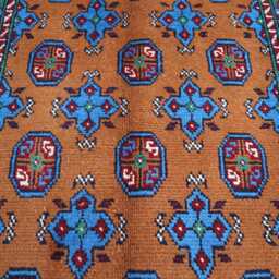 3'4x4'11 Ft Akhcha New Afghan Handmade Area Rug, High Pile Rug Turkmen Bokhara Rug Living Room Tribal Bedroom Office - thumbnail 3