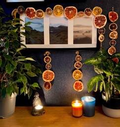 Dried Citrus Fruit Garland. Rustic, Plastic, Sustainable Christmas - thumbnail 1