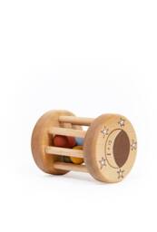 Handmade New Baby Gift, Wooden Rattle Toy, Organic Toys For 6 Months - thumbnail 1