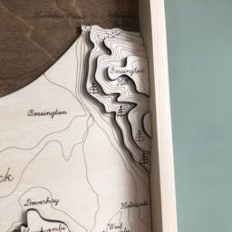 3D Engraved Wooden Map Of Porlock & Bay - thumbnail 3