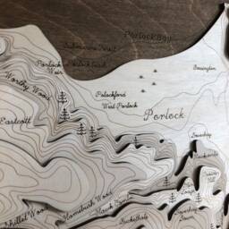 3D Engraved Wooden Map Of Porlock & Bay - thumbnail 2