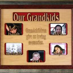 6 To 8 Grandkids Names Mat Insert - Only For 11x14 Picture Frame - Gifts Great Grandparents Grandchildren Personalized Customized - thumbnail 3