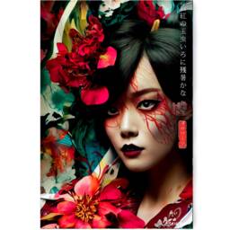Japanese Garden Ds0065 - Limited Edition 10 Print Set Of 4 Sheets Synthography Printed On Glossy Premium Fine Art Photo Paper 20x30 cm - thumbnail 3