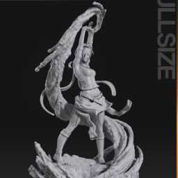 Rikku - Final Fantasy X 3D Printed Figure 110 Scale - thumbnail 4