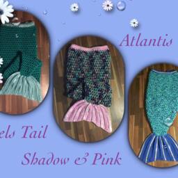 Hand Crochet Mermaid Blanket Soft Cuddle Blanket - thumbnail 2