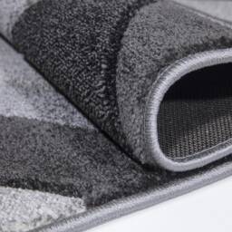 New Grey Silver Rugs Small Large Mats Modern Contemporary Design UK - thumbnail 2