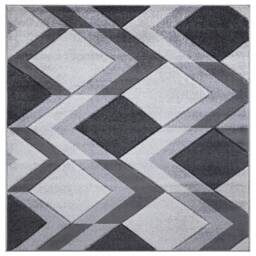 New Grey Silver Rugs Small Large Mats Modern Contemporary Design UK - thumbnail 3