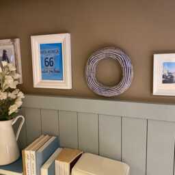 Small Wall Mirror Ceramic Funky Handmade Frame Art - thumbnail 3