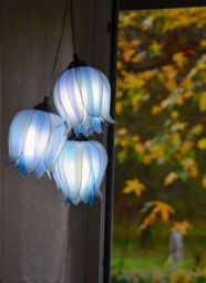 3-Light Pendant Lamp in The Shape Of A Flower Made Resin Romantic Floral Atmosphere - thumbnail 1