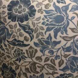 Clarke & William Morris Mallow Denim Arts Crafts Cushion Cover 16 - thumbnail 3