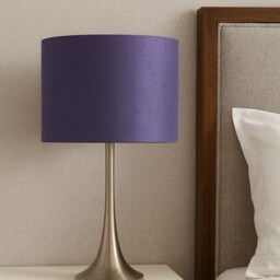 Hand Made Grape Purple Satin Backed Dupion Lampshade - thumbnail 4