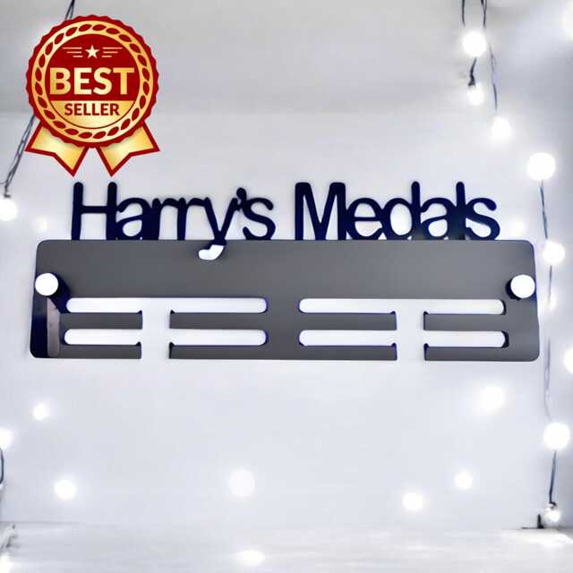 Personalised All Medals Medal Hanger - Custom Name & Colour - image 1