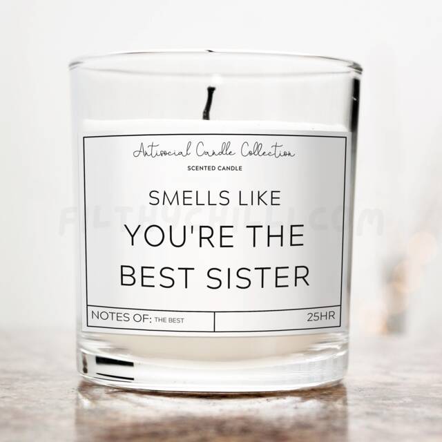Funny Candle, Smells Like You're The Best Sister, Birthday Gift For Present Sister Idea ??? - image 1
