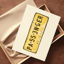 Passenger Princess Wall Print - Girly Illustration Gifts For Her Car Registration Poster I'm Just A Girl Trendy Art - thumbnail 3