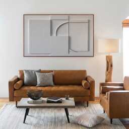 Large Hand-Carved Wood Wall Art, Minimalist White Abstract Texture Relief Sculpture - thumbnail 3