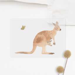 Kangaroo Iron-On Patch