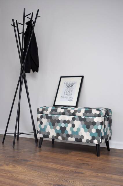 Trunk Tuscany Bench, Upholstered Chest, Clipboard Handmade Made By Rossi Furniture - image 1