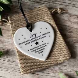 Personalised Baby First Christmas Ceramic Star Decoration Ornament - thumbnail 4