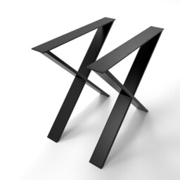 2X X Metal Table Legs 100X20mm - Custom Modern For Dining Tables, Desks, Consoles - thumbnail 1