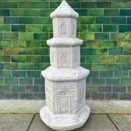 Concrete Pagoda Lantern Figurine Japanese Garden Ornament Outdoor Stone Statue Handmade Sculpture Zen Art Decor Lovers Gift - thumbnail 1