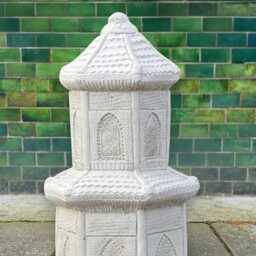 Concrete Pagoda Lantern Figurine Japanese Garden Ornament Outdoor Stone Statue Handmade Sculpture Zen Art Decor Lovers Gift - thumbnail 2