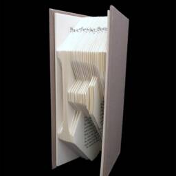F Monograms Letters Alphabets Characters Folded-Book Art Sculpture - thumbnail 2