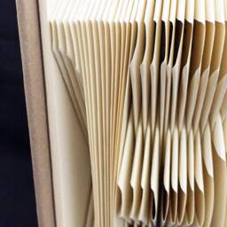 F Monograms Letters Alphabets Characters Folded-Book Art Sculpture - thumbnail 4