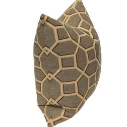 Kravet Design Brown Tan Geometric Trellis Jacquard Pillow Cover - Decorative Designer Throw Home Decor - thumbnail 2