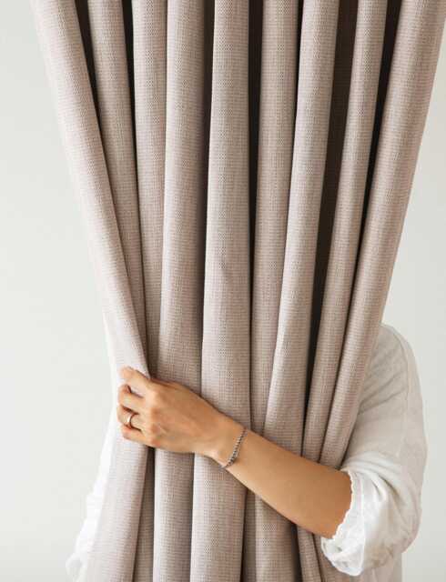Minimalist Blackout Curtains Heavy Weight Thermal Drapery Beige Hotel Grade Look Panels Nursery Bedroom Living Room Insulating Set Of 2 - image 1
