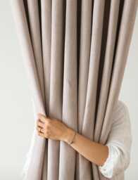 Minimalist Blackout Curtains Heavy Weight Thermal Drapery Beige Hotel Grade Look Panels Nursery Bedroom Living Room Insulating Set Of 2