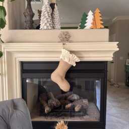 Classic Christmas Stocking With Traditional Pattern - thumbnail 4