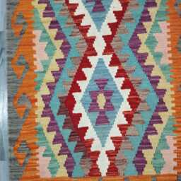 Runner Rug Multicolour, Handmade Artisan Afghan Turkish, Scandinavian, Navajo, Bohemian, Flatweave, Natural Wool Kilim 291x79 cm - thumbnail 2