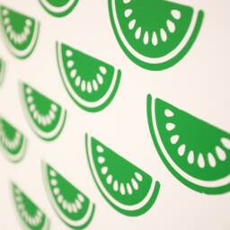 Cool Water Melon Vinyl Wall Art Decals/stickers - Various Colours & Sizes - thumbnail 3
