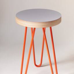 Candy Pink Side Table Memphis Milano Inspired Side Table Bedside Plant Stand Coffee Table. Available in 8 Colours - thumbnail 3