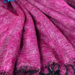 Handmade Yak Wool Blend Blanket Soft Oversized Shawl, Meditation Wrap - thumbnail 4
