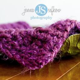 Purple Furry Newborn Baby Blanket Photo Prop - thumbnail 2