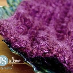 Purple Furry Newborn Baby Blanket Photo Prop - thumbnail 4