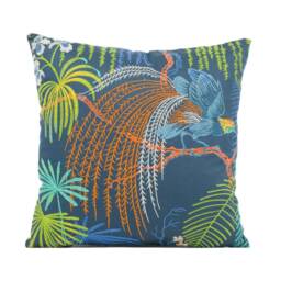 Sanderson - Rain Forest Embroidery Tropical Night Exotic Embroidered Cushion Cover Handmade Throw Pillow Designer Home D??cor - thumbnail 2
