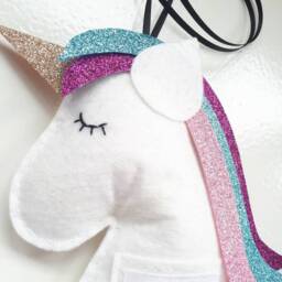 Tooth Pillow Girly Unicorn Fairy First Loss Pouch Visit Personalised Cute Decor Girl - thumbnail 3