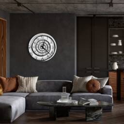 Time Travel Clock, Spiral Infinity Unique Wall Minimalist Modern Large Clock - thumbnail 3