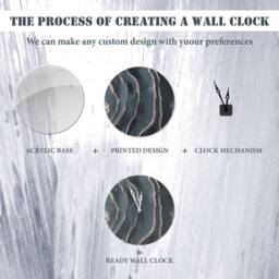 Time Travel Clock, Spiral Infinity Unique Wall Minimalist Modern Large Clock - thumbnail 4