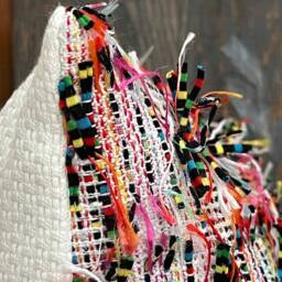Woven Tasseled Pillow - thumbnail 2