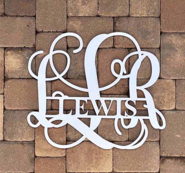 Personalized Family Name Monogram Sign, 3D Wall Hanging, Nursery Wooden Letters, Custom Last Sign - image 1