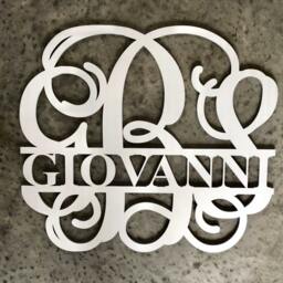 Personalized Family Name Monogram Sign, 3D Wall Hanging, Nursery Wooden Letters, Custom Last Sign - thumbnail 3