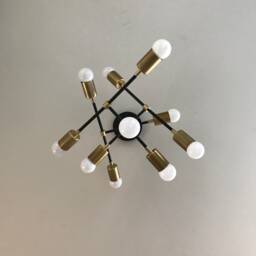 Meriter Modern Geometric Sputnik 10 Light 3 Layer Mid Century Industrial Ceiling Chandelier - thumbnail 4