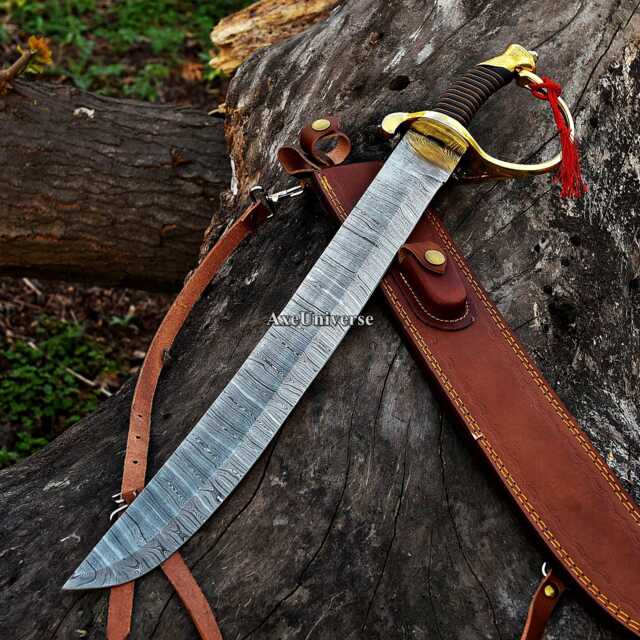Hand Forged Replica Damascus Sword, Custom Made Sword For Wall Hanging, Gift Him, Father's Day Gift - image 1
