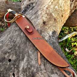 Hand Forged Replica Damascus Sword, Custom Made Sword For Wall Hanging, Gift Him, Father's Day Gift - thumbnail 4