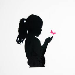 Custom Silhouette Wall Decal, Custom Sticker Of Your Own Kid, Gift For Mama, Removable Stickers, Nursery Decor - thumbnail 2